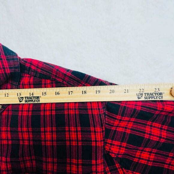 Duluth Trading Free Swingin Flannel 52007 Relaxed Fit Button Down Mens Sz Medium - Picture 5 of 11